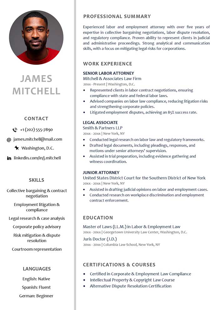 Free Gray ATS Resume Template (Word) – Sleek Design, Smart Strategy thumbnail
