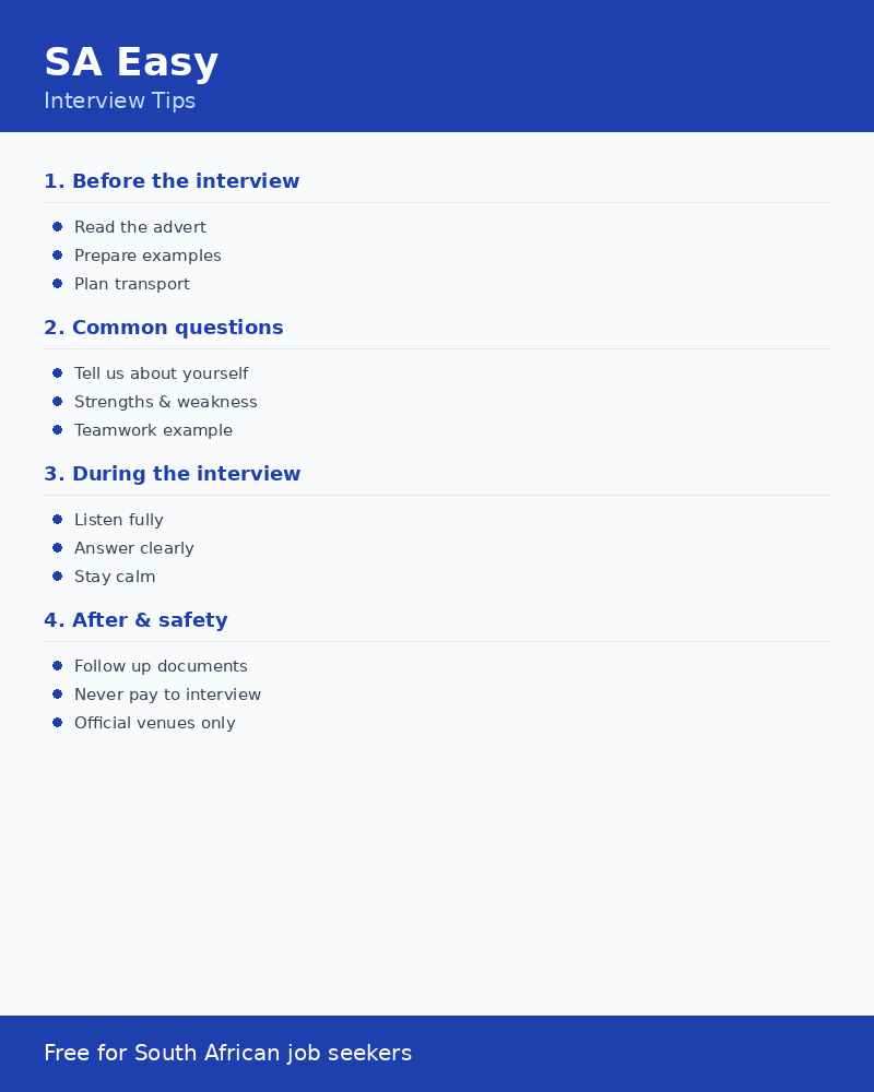 Interview Tips for South African Job Seekers thumbnail